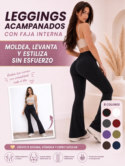 LEGGINGS ACAMPANADOS CON FAJA INTERNA