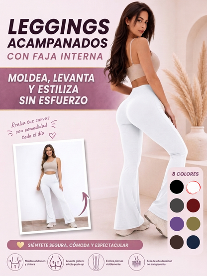 LEGGINGS ACAMPANADOS CON FAJA INTERNA