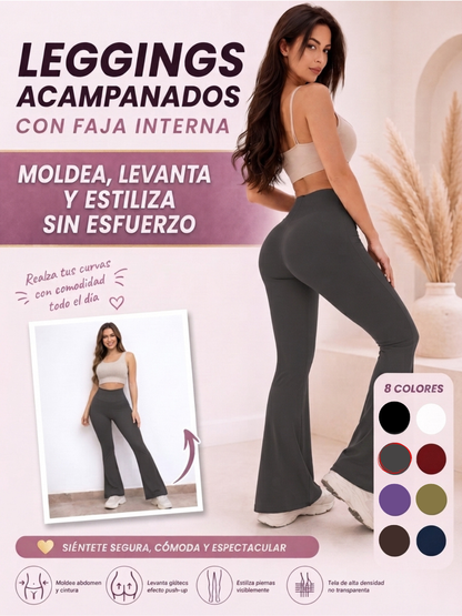 LEGGINGS ACAMPANADOS CON FAJA INTERNA