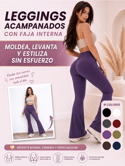 LEGGINGS ACAMPANADOS CON FAJA INTERNA